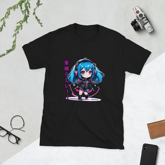 Chibi T-Shirt, Subarashii Yoko Mascot TShirt by SubarashiiCreations, Chibi Tee, Kawaii Tshirt, Adorable Shirt, Cute Character, Anime style,