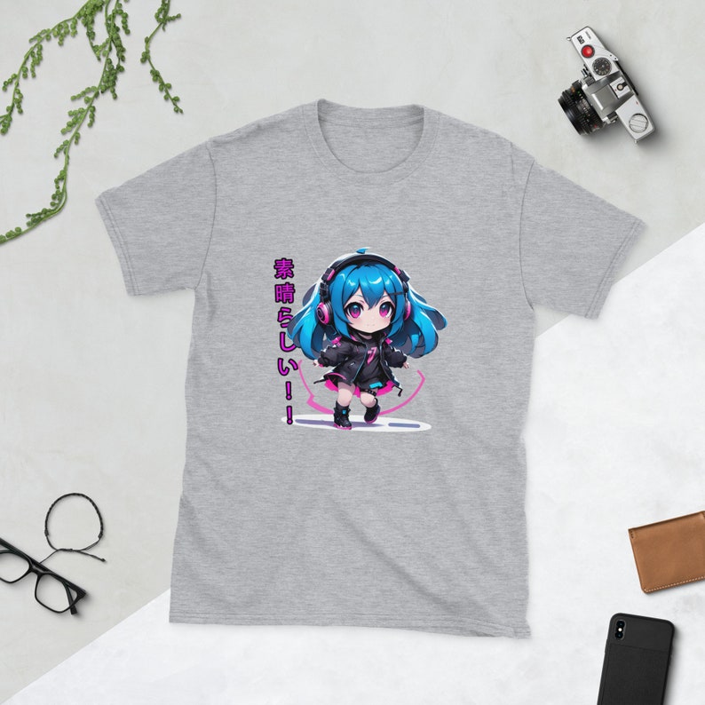 Chibi T-Shirt, Subarashii Yoko Mascot TShirt by SubarashiiCreations, Chibi Tee, Kawaii Tshirt, Adorable Shirt, Cute Character, Anime style,