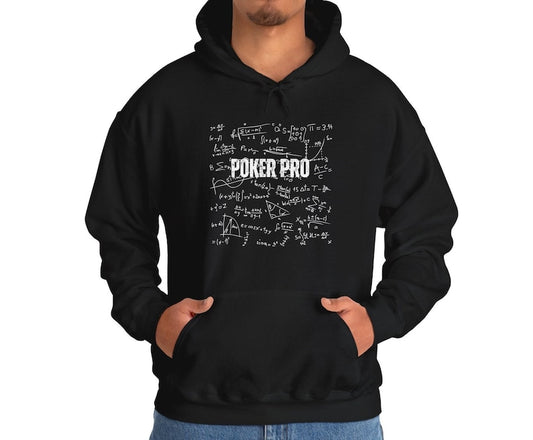 Funny Poker Pro Hoodie Poker Professional Sweatshirt Poker Math Novelty Gift Texas Hold'em Poker Pot Limit Omaha Hoodie PLO