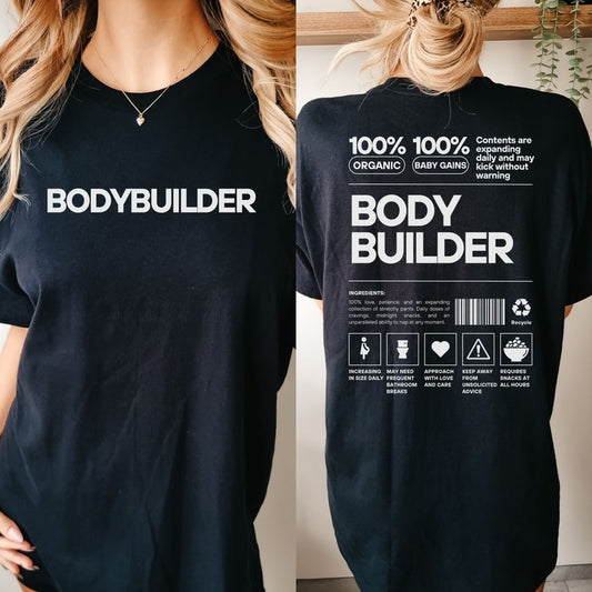 Bodybuilder Pregnancy Announcement Shirt, Fitness Workout Reveal T-Shirt, Weightlifting Baby Announcement Outfit, Gym Buddy Maternity Gift