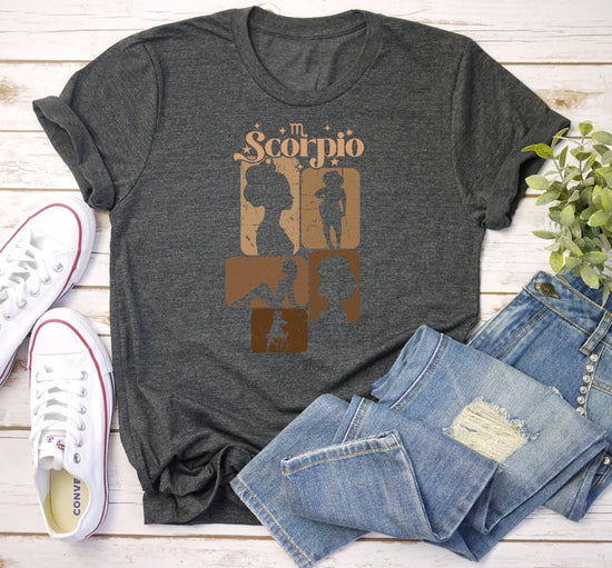 Scorpio Black Woman T-Shirt, Scorpio Zodiac Sign Black Queen T-Shirt, Scorpio African American Girl Gift, Black History Month