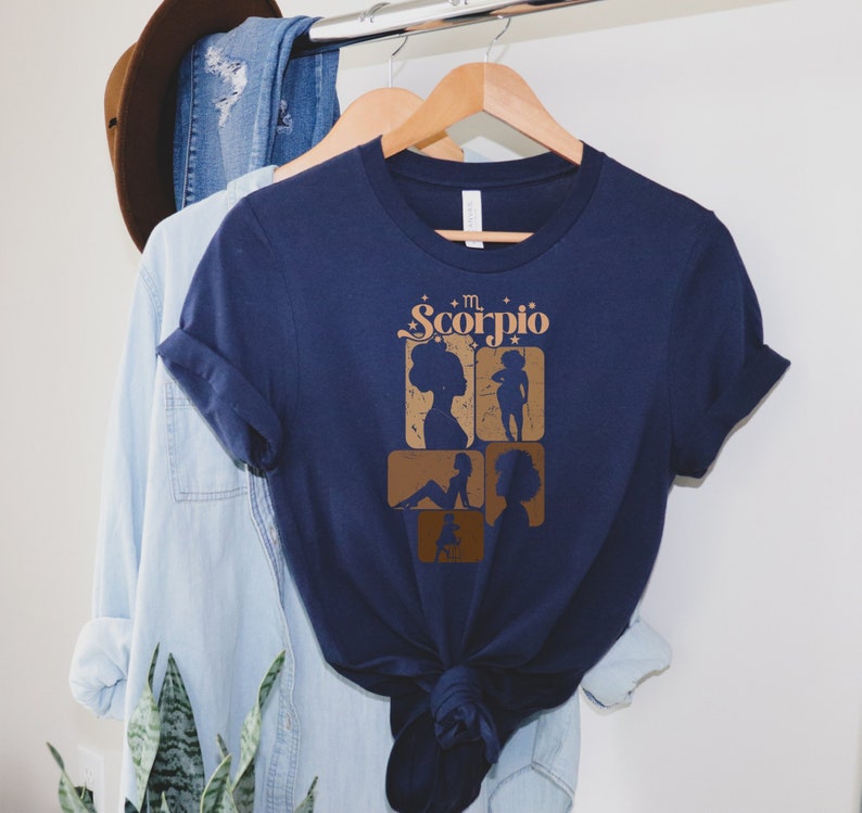 Scorpio Black Woman T-Shirt, Scorpio Zodiac Sign Black Queen T-Shirt, Scorpio African American Girl Gift, Black History Month