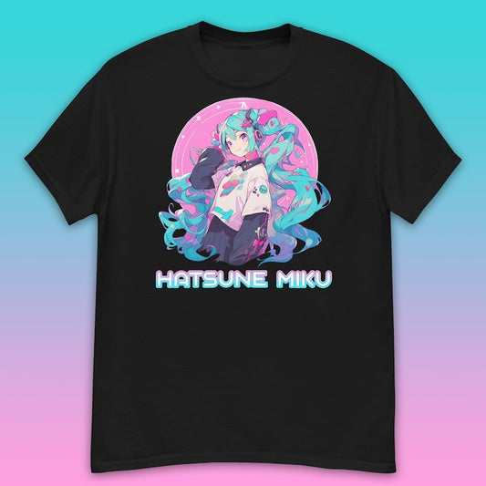 Hatsune Miku T-Shirt Pink Hearts Cute Kawaii | Vocaloid | Unisex T-Shirt