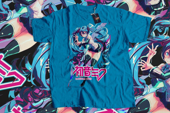 Hatsune Miku T-Shirt Anime Girl, harajuku style, japanese streetwear, japanese style tee, Kawaii Project Diva Vocaloid Shirt