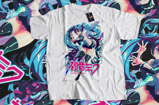 Hatsune Miku T-Shirt Anime Girl, harajuku style, japanese streetwear, japanese style tee, Kawaii Project Diva Vocaloid Shirt