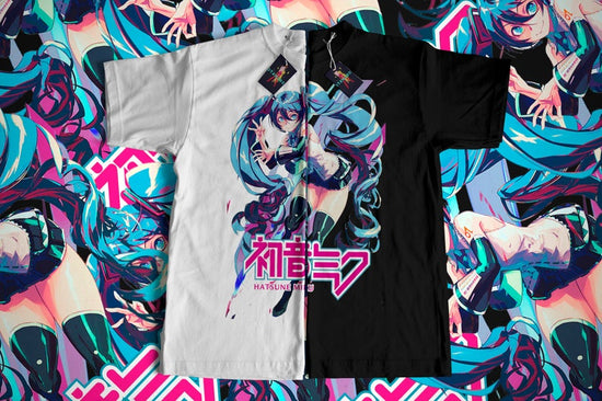 Hatsune Miku T-Shirt Anime Girl, harajuku style, japanese streetwear, japanese style tee, Kawaii Project Diva Vocaloid Shirt