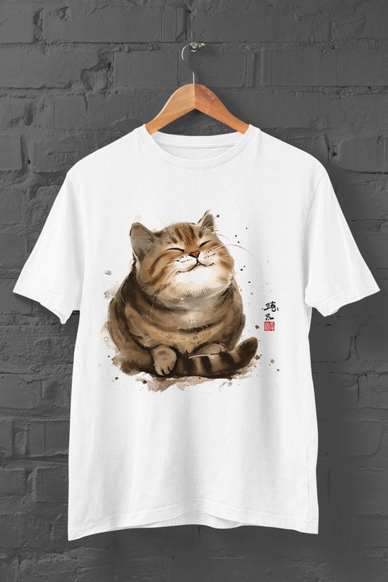 Cute Cat T-Shirt | Japanese Tshirt | Japanese Streetwear | Cute Cat Tshirt | Japan Cat Tshirt | Japanese Cat Shirt