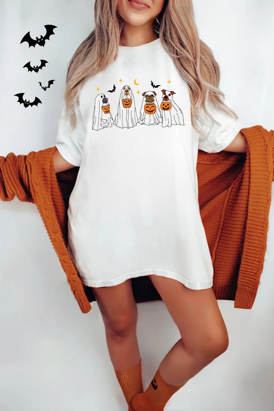 Halloween T-Shirt, Сute Ghost Dog, Halloween Shirt, Ghost T-shirt, Dog Lovers T-Shirt, Halloween Dog T-shirt, Spooky Season