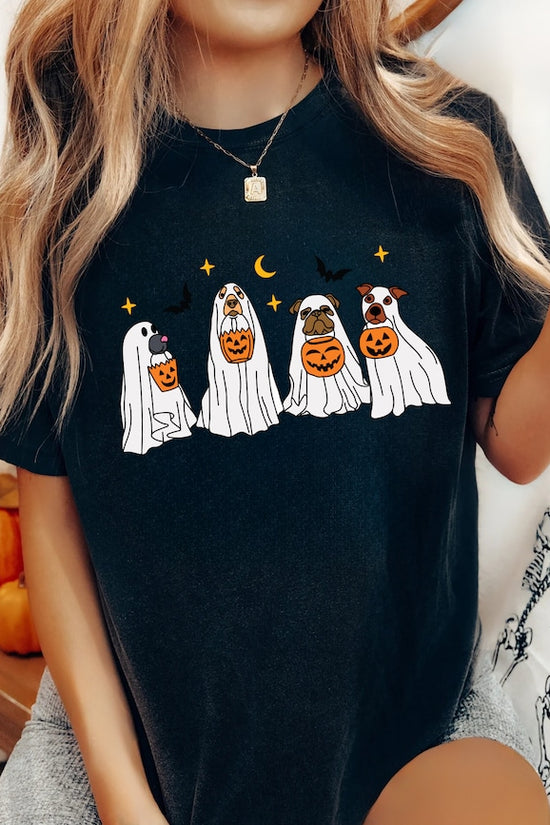 Halloween T-Shirt, Сute Ghost Dog, Halloween Shirt, Ghost T-shirt, Dog Lovers T-Shirt, Halloween Dog T-shirt, Spooky Season