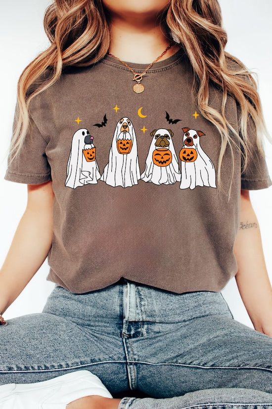 Halloween T-Shirt, Сute Ghost Dog, Halloween Shirt, Ghost T-shirt, Dog Lovers T-Shirt, Halloween Dog T-shirt, Spooky Season