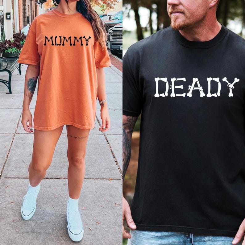 Mummy Shirt, Halloween Couples shirt, Mom and Dad Halloween shirts, Halloween Family Matching Shirts, Mom and Dad Shirt, Funny Couple Shirts