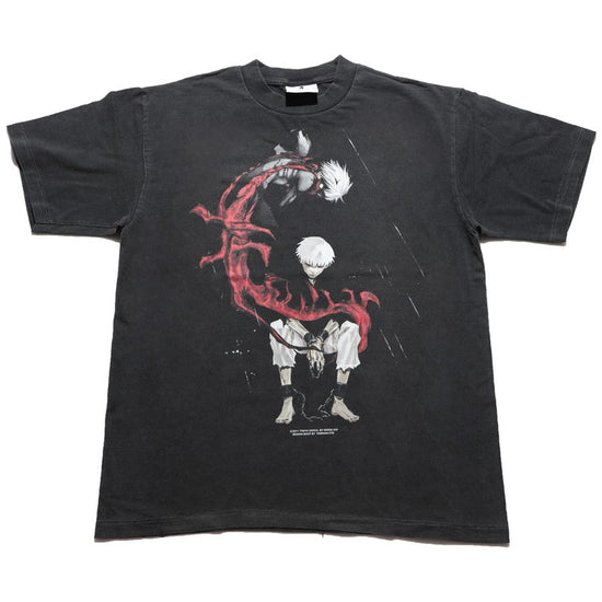 Kaneki kakuja Anime Washed Men's T-shirt Manga Character Graphic Shirt Anime Manga Vintage Cool T-shirt