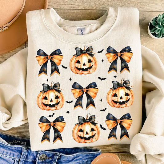Halloween Pumpkin, Coquette Bow Halloween, Spooky Season, Halloween Shirt