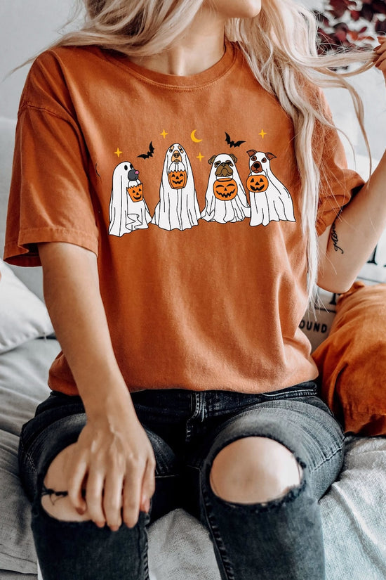 Halloween T-Shirt, Сute Ghost Dog, Halloween Shirt, Ghost T-shirt, Dog Lovers T-Shirt, Halloween Dog T-shirt, Spooky Season