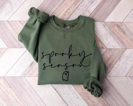 Cute Spooky Season Sweatshirt,Halloween Sweatshirt, Womens Halloween Sweatshirt, Cute Fall Sweater, Gift For Halloween, Spooky Season Shirt