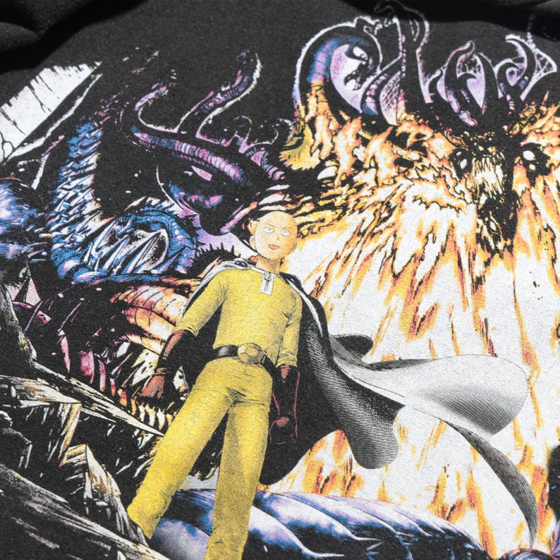 saitama Anime Washed Men's T-shirt Manga Character Graphic Shirt Anime Manga Vintage Cool T-shirt