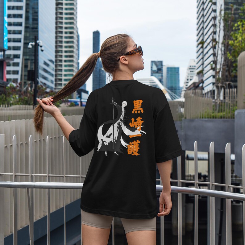 Anime Shinigami Unisex Crewneck Tee Japanese Manga Men Graphic Shirt Epic Soul Reaper Hype Top Otaku Illustration Shirt Inspired Stylish Top