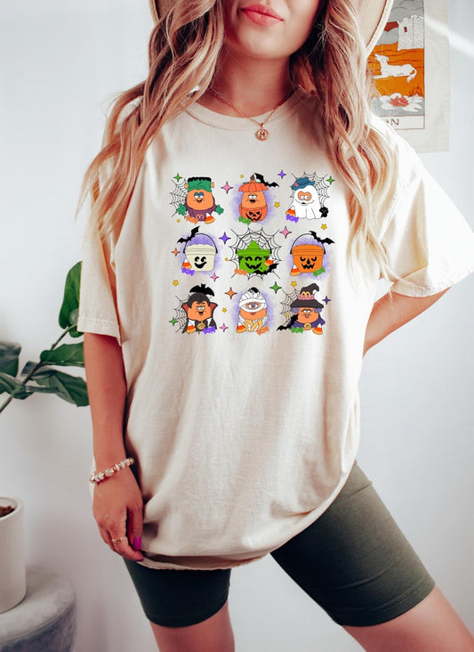 Spooky Nuggets Meal Bucket Shirt, Halloween Chicken Nuggets, Funny Halloween T-Shirt, Trendy Halloween, Spooky Season, Halloween Party Tee