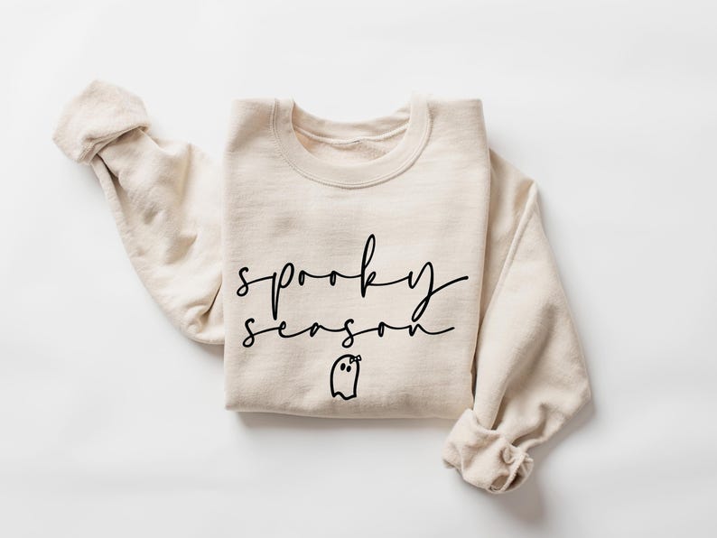 Cute Spooky Season Sweatshirt,Halloween Sweatshirt, Womens Halloween Sweatshirt, Cute Fall Sweater, Gift For Halloween, Spooky Season Shirt