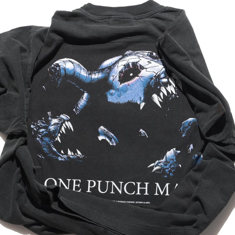 saitama Anime Washed Men's T-shirt Manga Character Graphic Shirt Anime Manga Vintage Cool T-shirt