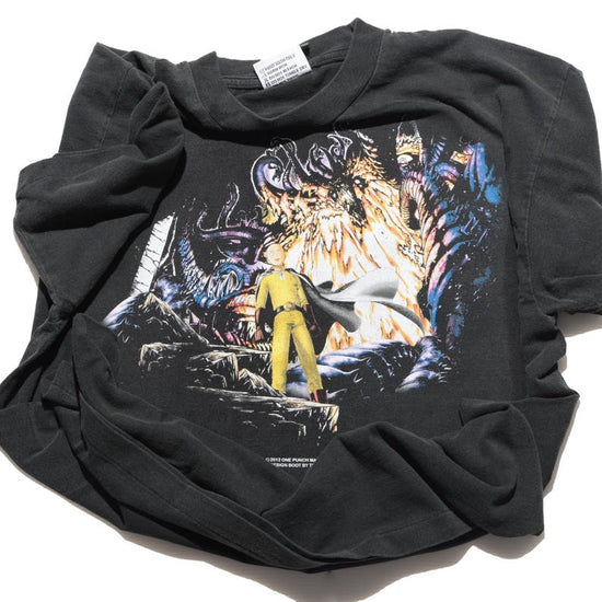 saitama Anime Washed Men's T-shirt Manga Character Graphic Shirt Anime Manga Vintage Cool T-shirt