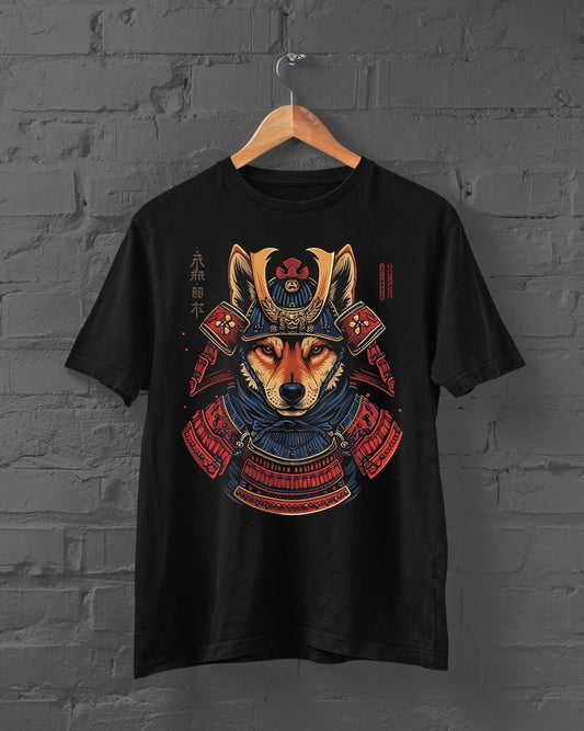 Samurai Dog T-Shirt | Japanese Dog Tshirt | Dog With Kimono Shirt | Anime Tshirt | Cute Dog Tshirt | Japanese Animal Shirt |Harajuku|Y2K Top