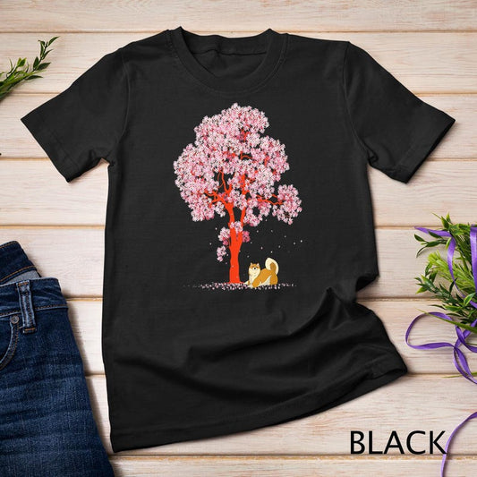 Sakura Japan Cherry Blossom Dog Kawaii Anime Pet Shiba Inu T-shirt Sweatshirt
