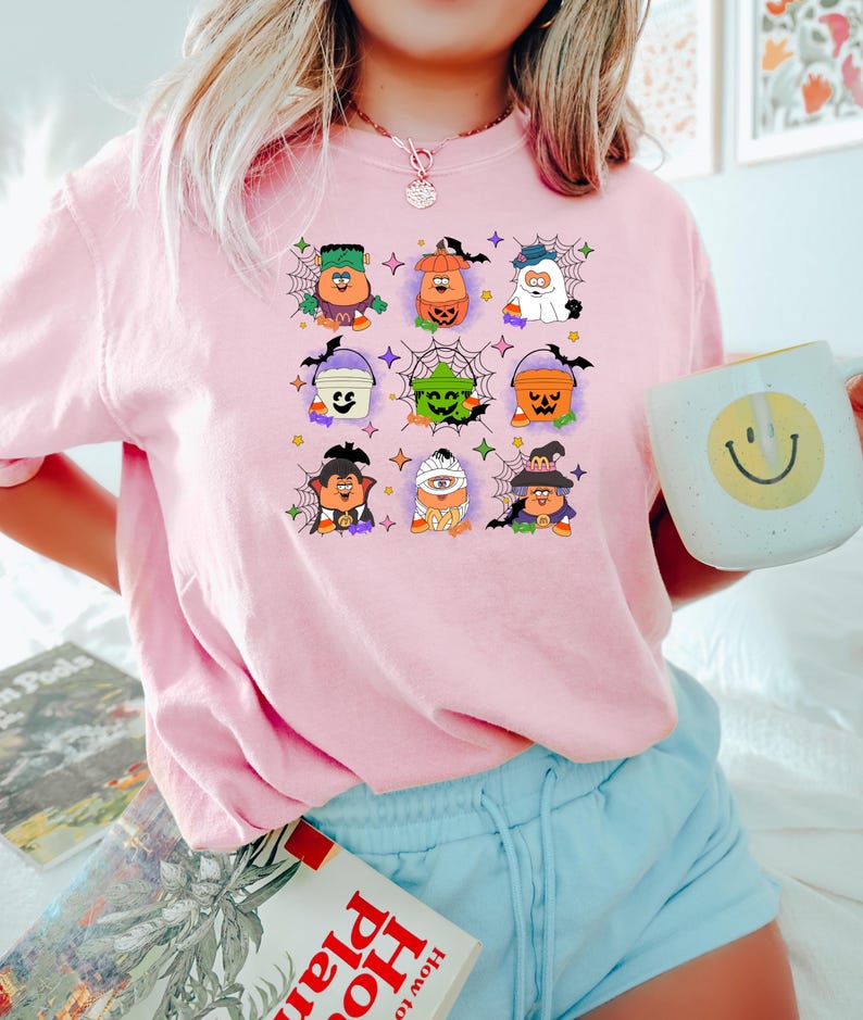 Spooky Nuggets Meal Bucket Shirt, Halloween Chicken Nuggets, Funny Halloween T-Shirt, Trendy Halloween, Spooky Season, Halloween Party Tee