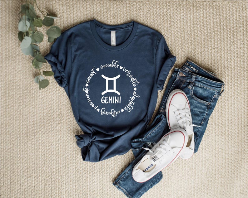 Gemini T Shirt, Gemini Zodiac, Gemini Gifts, Astrology, Zodiac Gifts, Zodiac Gemini, Gifts for Gemini, Birthday, Gemini Girl, Gemini Sign