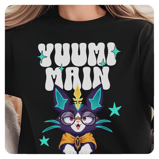 Yuumi lol Shirt, lol gift, League of Legends tee Shirt Fanart, Support Main League of Legends, lol gift, Yuumi lol