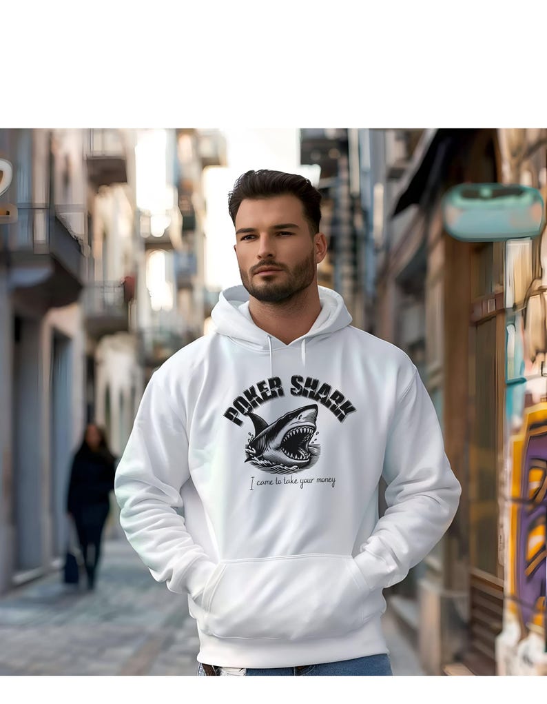 Poker Hoodie, Casino Style Unisex Sweatshirt - Card Game Gift, Gambling Clothing, Game Night Apparel, Las Vegas Pullover, Poker Player Gift