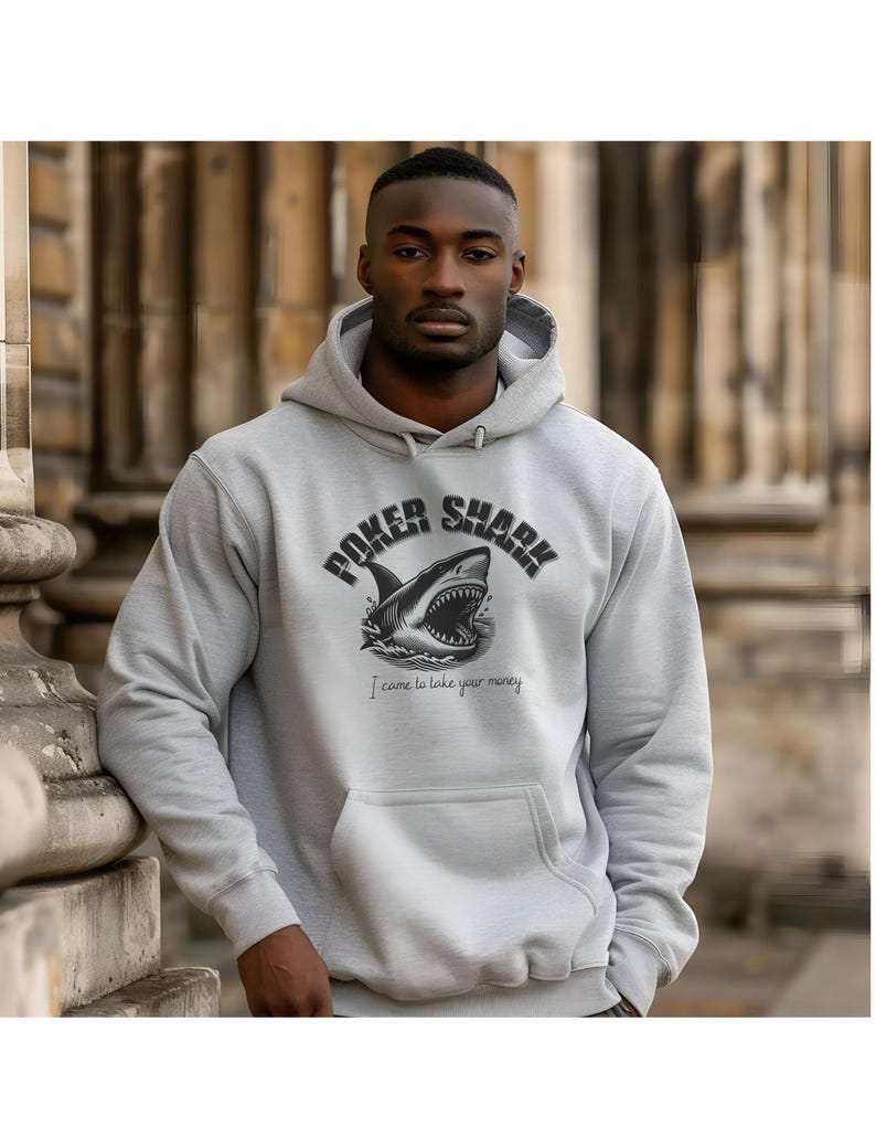 Poker Hoodie, Casino Style Unisex Sweatshirt - Card Game Gift, Gambling Clothing, Game Night Apparel, Las Vegas Pullover, Poker Player Gift