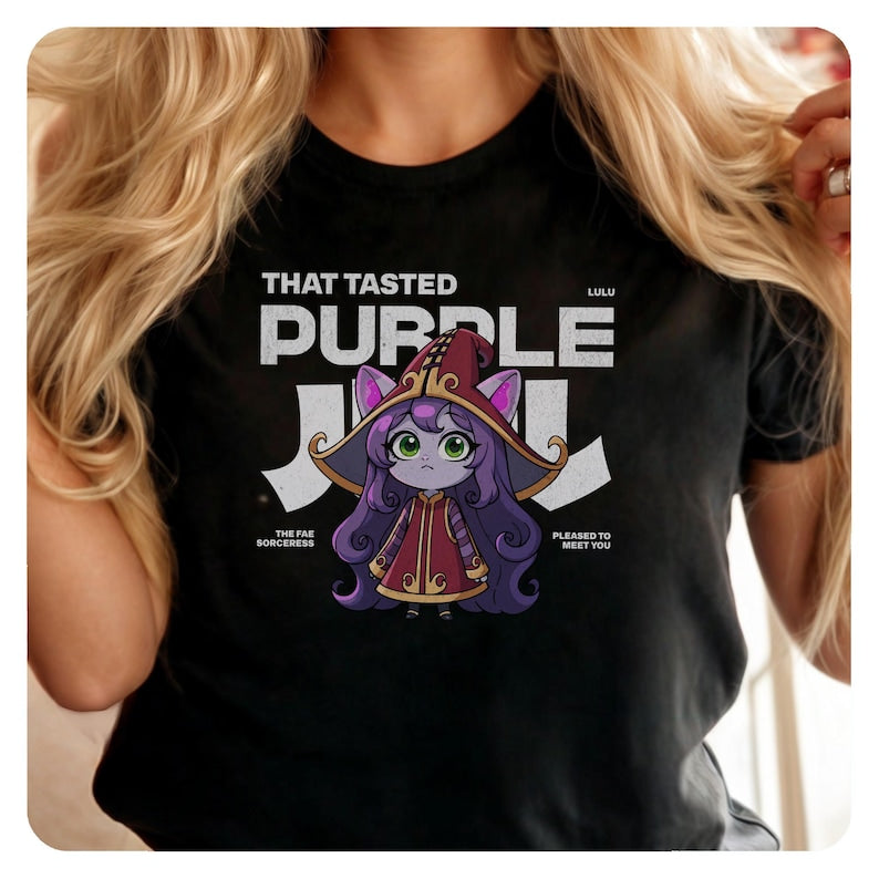 League of Legends Shirt Lulu, LoL Gamer Gift, Softstyle Tee, Japanese Style Video Game Fan Shirt, Unisex Support Main