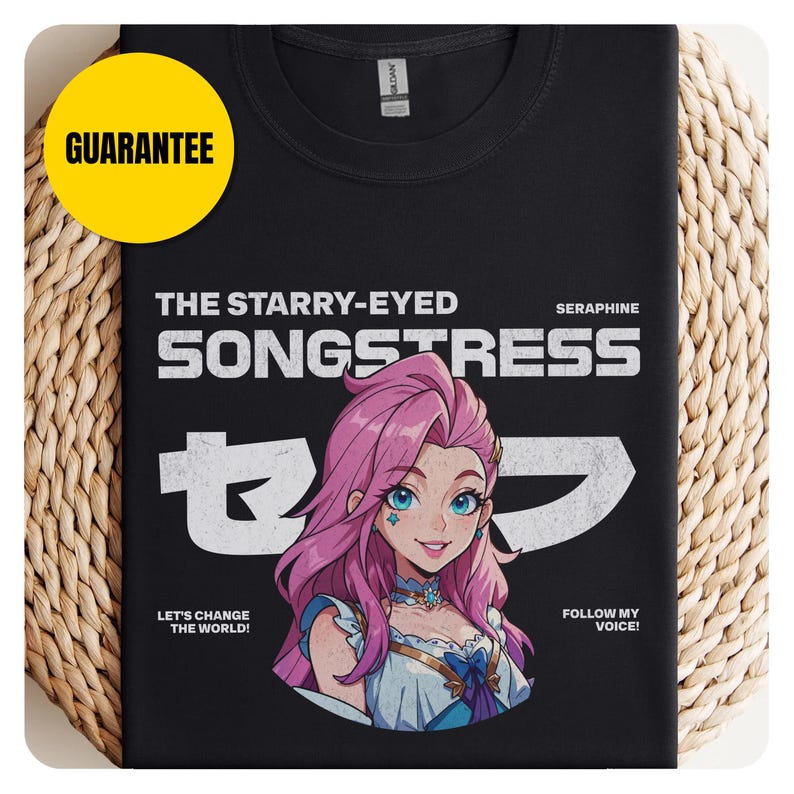 Seraphine League of Legends Shirt,Unisex LoL Gamer Gift, Softstyle Tee, Best Gamer Gifts Fan Shirt, Unisex LoL Gift