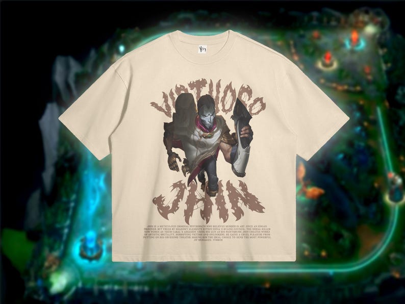 Jhin League Of Legends Tshirt. Teenager Shirt Gift. Comfy Lol Tee for Gamers. Gifts for Him. Golden Demon Lol Tees.