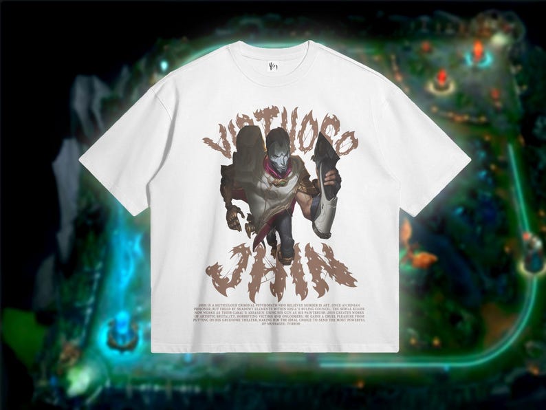Jhin League Of Legends Tshirt. Teenager Shirt Gift. Comfy Lol Tee for Gamers. Gifts for Him. Golden Demon Lol Tees.