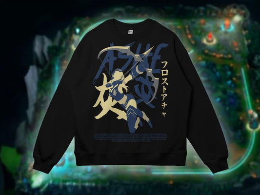 Ashe League of Legends Sweatshirt. LoL Comfy Ashe Main Sweatshirt. Video Game Gifts. Teenager Shirt. Lol for Him. The Frost Archer for Her.