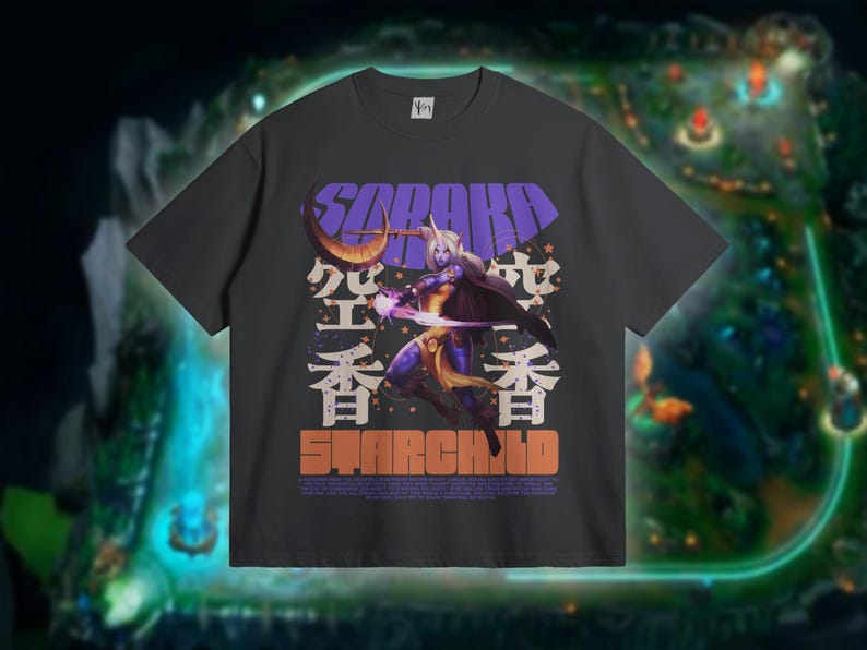 Soraka League Of Legends Tshirt. Soraka Gift for Gamer Girlfriend. Soraka Tee for Teenager. Back to School Tees. Gifts for League Lovers.