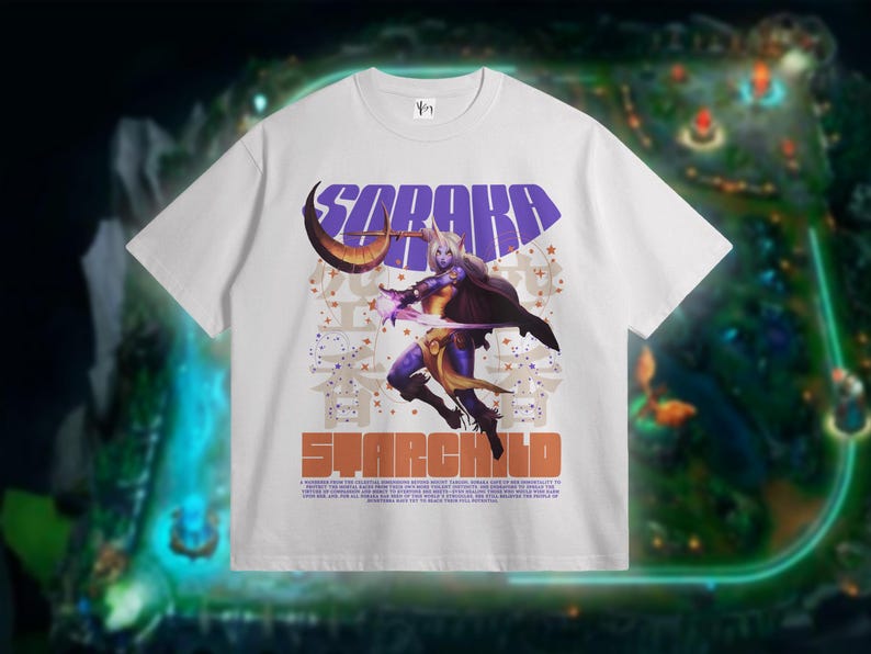 Soraka League Of Legends Tshirt. Soraka Gift for Gamer Girlfriend. Soraka Tee for Teenager. Back to School Tees. Gifts for League Lovers.