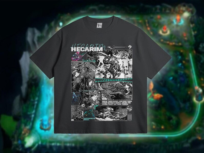 Hecarim League of Legends Tshirt. Cozy Hecarim Shirt for Gamers. Comfy Hecarim Shirt for Him. Lol Tees Gifts for Teenager.
