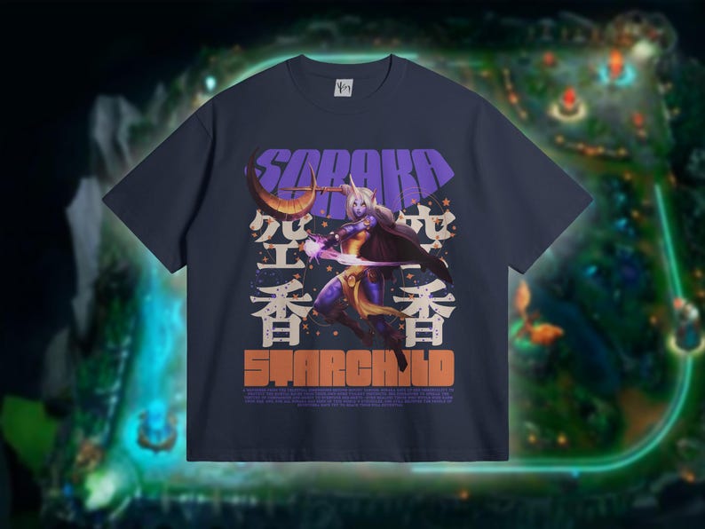 Soraka League Of Legends Tshirt. Soraka Gift for Gamer Girlfriend. Soraka Tee for Teenager. Back to School Tees. Gifts for League Lovers.
