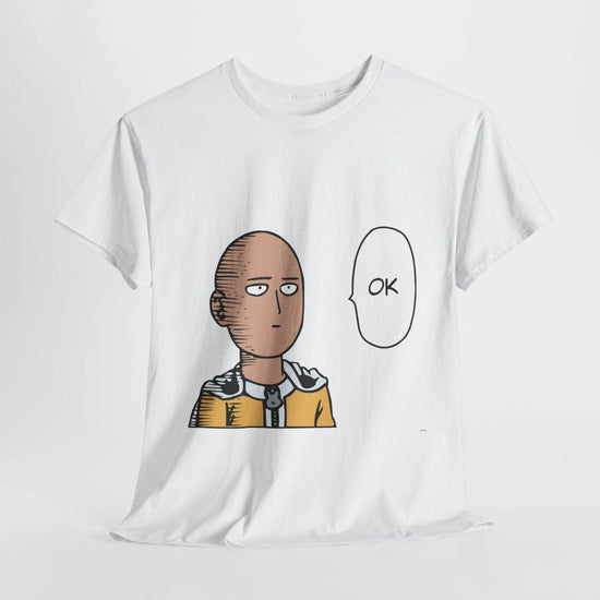 Saitama T-shirt, Casual Saitama Tee - Unisex Heavy Cotton Shirt, One Punch Man Anime Gift, Saitama Meme T-Shirt, Humor Apparel, Manga Lover