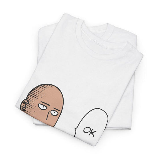 Saitama T-shirt, Casual Saitama Tee - Unisex Heavy Cotton Shirt, One Punch Man Anime Gift, Saitama Meme T-Shirt, Humor Apparel, Manga Lover