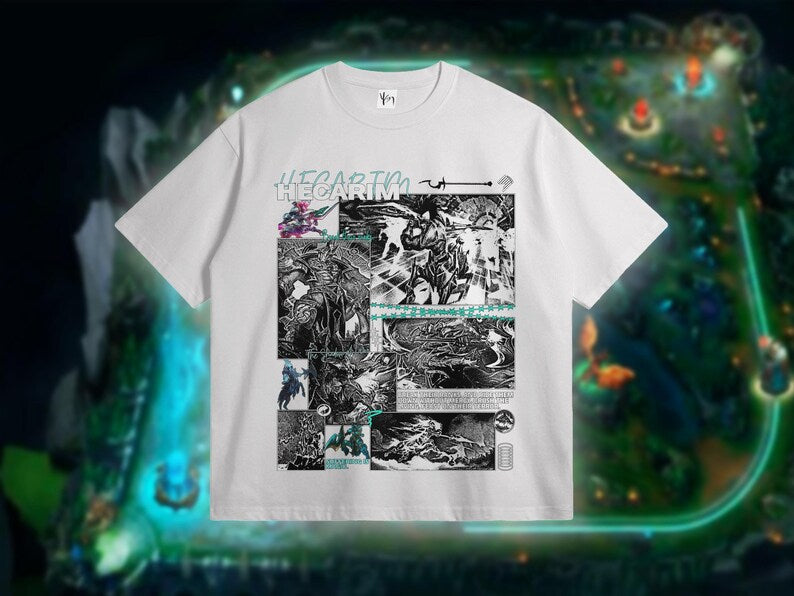 Hecarim League of Legends Tshirt. Cozy Hecarim Shirt for Gamers. Comfy Hecarim Shirt for Him. Lol Tees Gifts for Teenager.