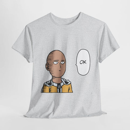 Saitama T-shirt, Casual Saitama Tee - Unisex Heavy Cotton Shirt, One Punch Man Anime Gift, Saitama Meme T-Shirt, Humor Apparel, Manga Lover