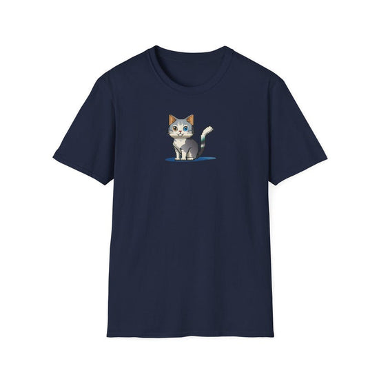 Anime Pixel Cat T-Shirt | Cute Kawaii Kitty Graphic Tee|Adorable Cartoon Feline Shirt|Japanese Anime Cat Art Tee|Whimsical Pet Lover T-Shirt
