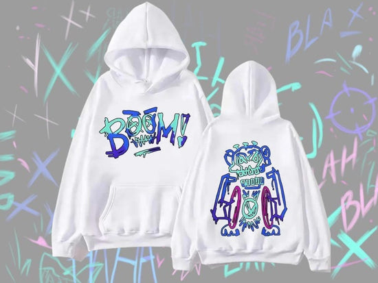 Arcane Jinx Hoodie, League of Legends Anime Merch, Graphic Manga Sweatshirt, Anime Fans Gift
