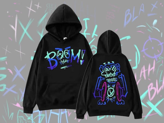 Arcane Jinx Hoodie, League of Legends Anime Merch, Graphic Manga Sweatshirt, Anime Fans Gift