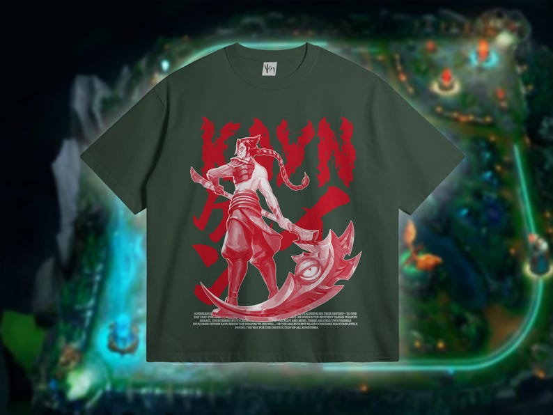 Kayn League of Legends Tshirt. LoL Kayn Main Shirt. Comfy Lol Tee for Gamers. The Shadow Reaper Gift for Gamer. Teenager Shirt for You.
