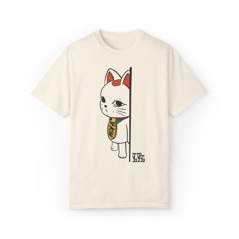 Dandadan Cat Anime Cute Funny Manga T-Shirt, Turbo Granny Unisex Tee, Kawaii Graphic Shirt, Humorous Top, Unique Gift for Anime Fans